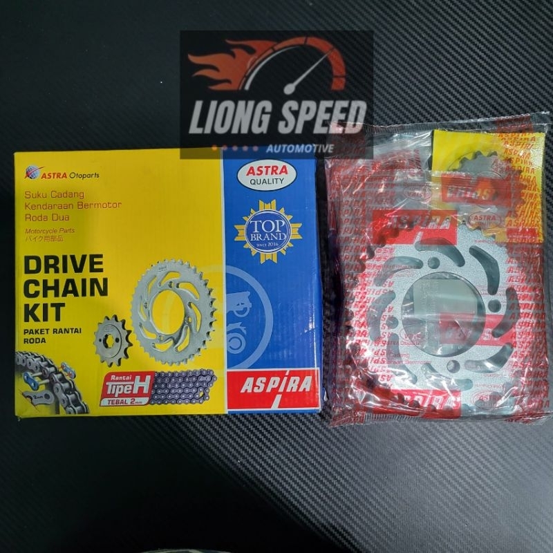 Paket Gir & Rantai Motor Yamaha Jupiter Z Burhan Aspira Astra Quality