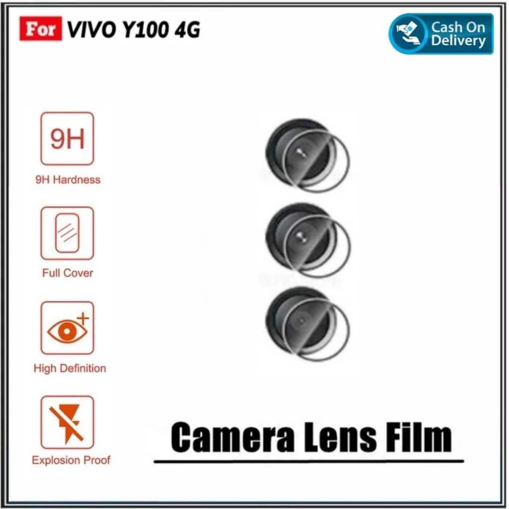 Tempered Flaxible For Vivo Y100 4G/5G Y20sG Y12s Y20 Y20s Anti Gores Camera Pelindung Belakang