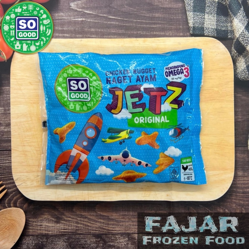 

SO GOOD JETZ | NAGET AYAM BENTUK JET 400GR