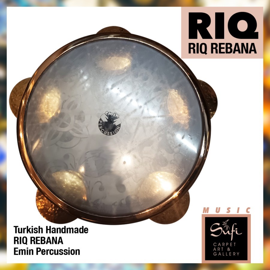 Riq Rebana by Emin Percussion 22 cm Handmade Turki