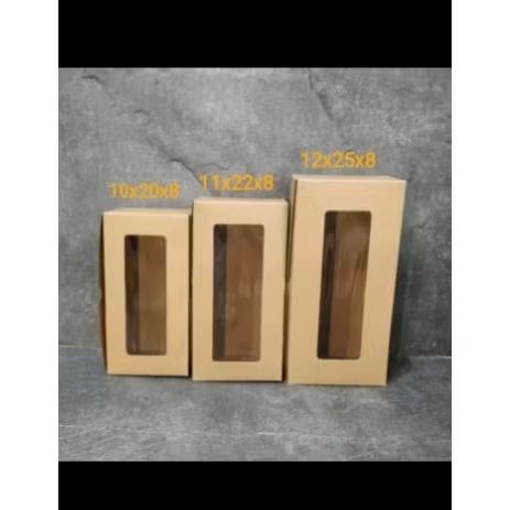 

Dus Kaca Kraft Coklat 11×22×8 Dus Kue Laminasi