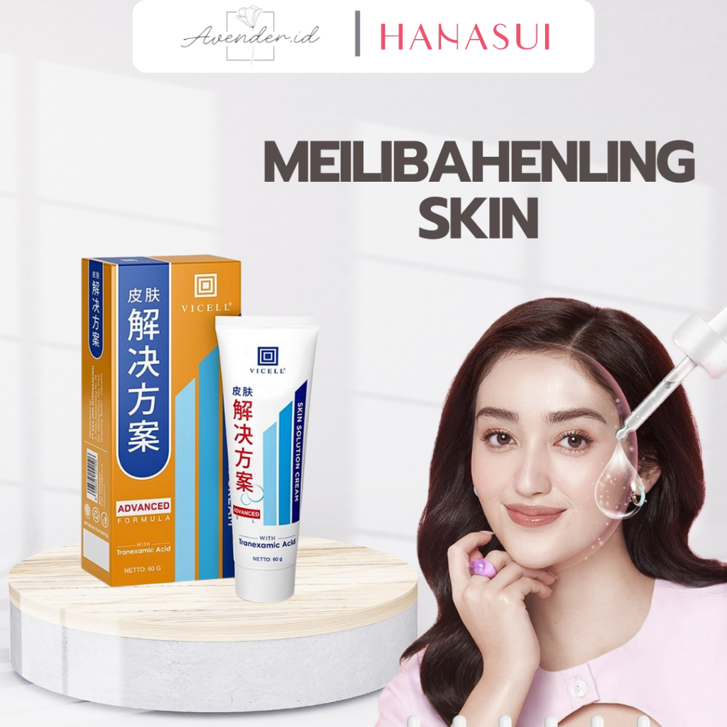 (GET 1 GIFT) VICELL MEILIBAHENLING, krim penghilang bekas luka, cacar, bekas jatoh, cream hanasui