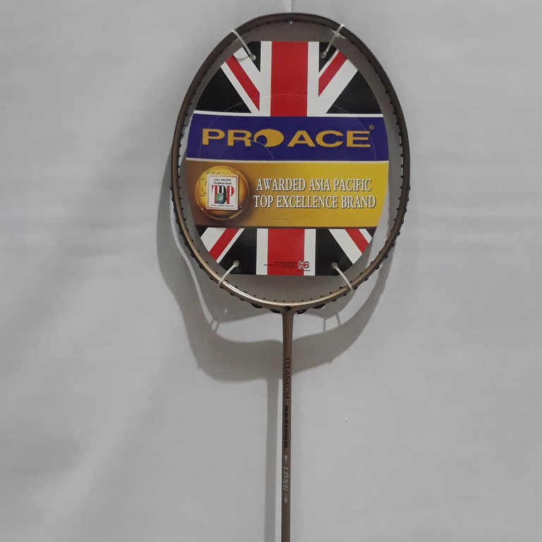 Raket Badminton Original Pro Ace Titanium maximum Bonus Grip Handuk