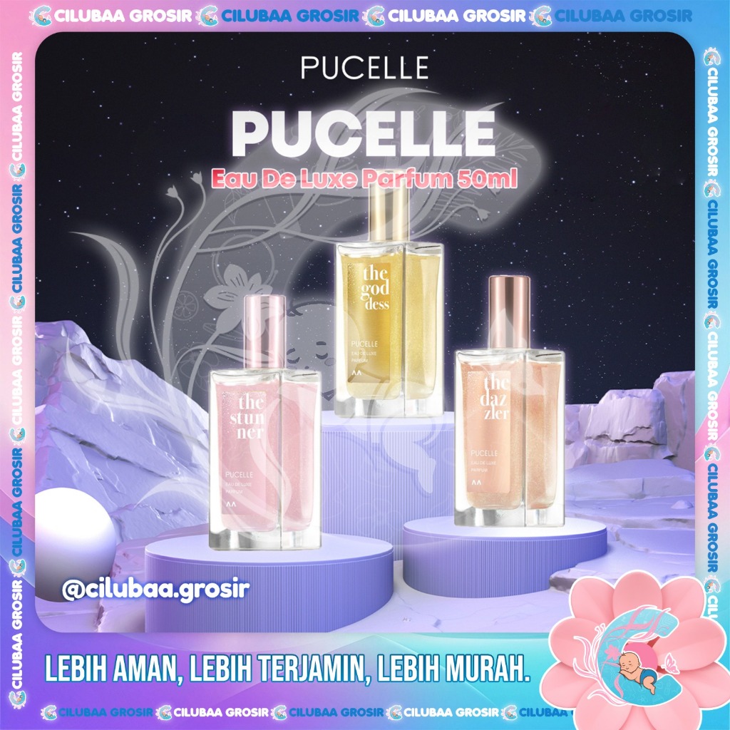 PUCELLE Eau De Luxe Parfum Series 50 mL Glitter || The Stunner || The Godess || The Dazzler || Parfu