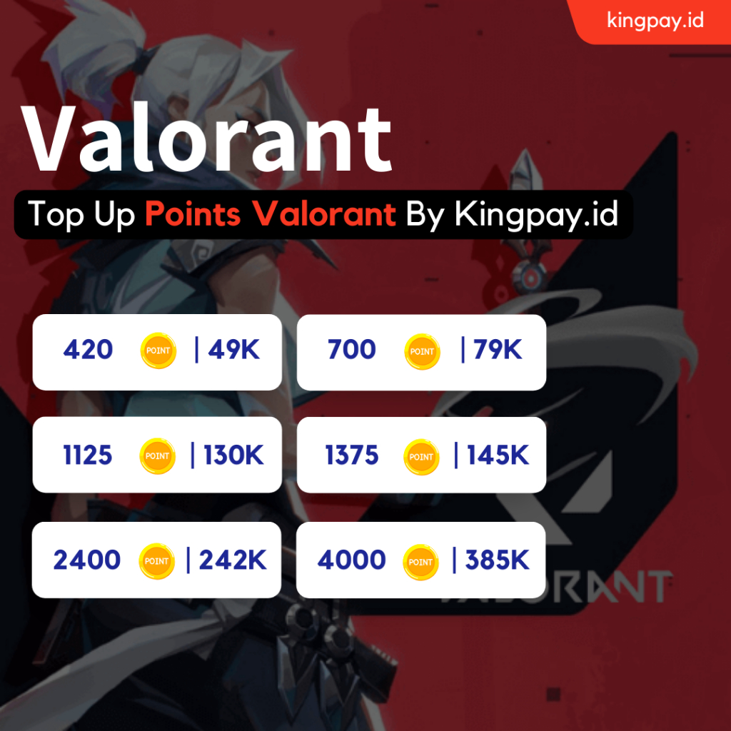 Top Up Points Valorant Termurah Instan Legal dan Terpercaya by Kingpay.id (Medium)