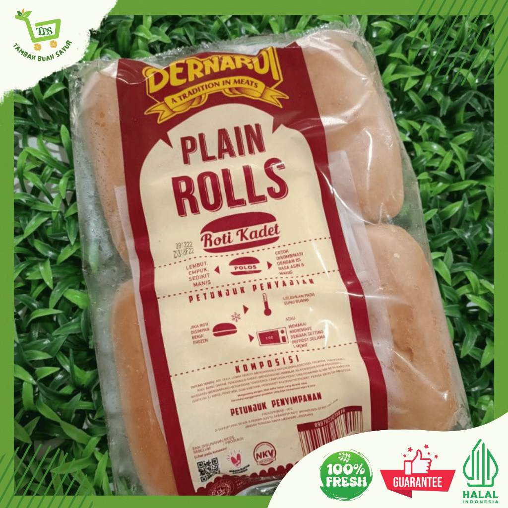 

BERNARDI PLAIN ROLLS ROTI HOTDOG 300 GR | Tambah Buah Sayur