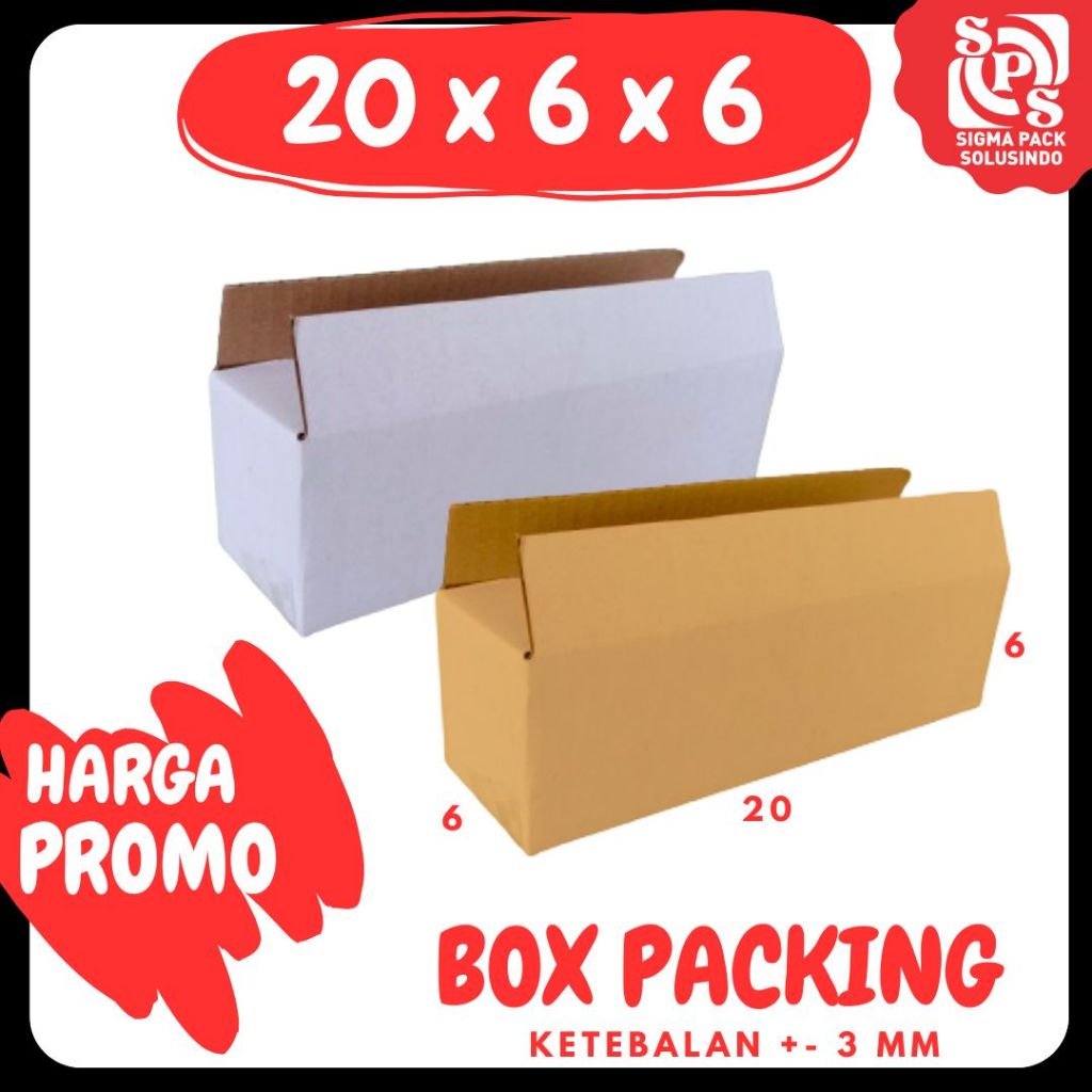 

Box 20x6x6 Kardus A1 Packing Karton Dus Kotak Kemasan Obat Mainan Olshop Souvenir Jamu Sparepart