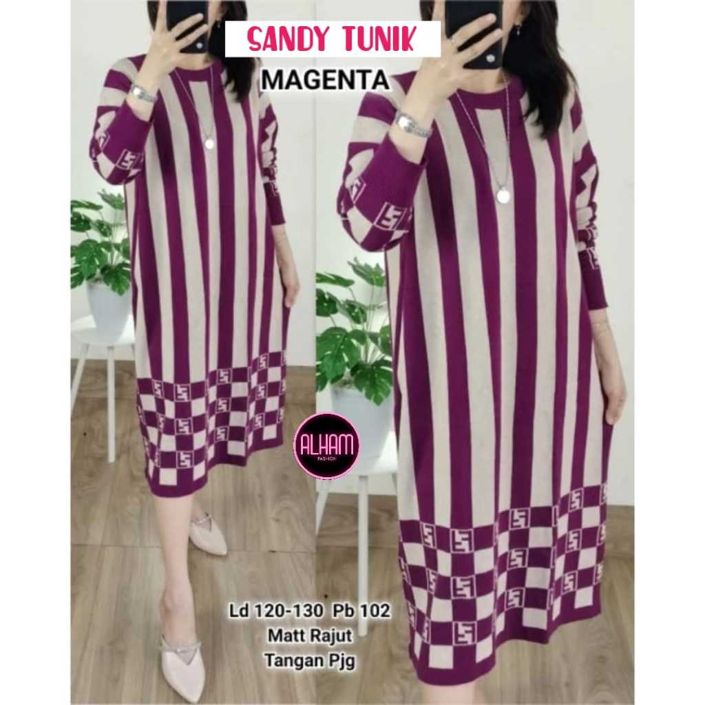 TUNIK JUMBO WANITA LD 120 SIZE XXL RAJUT IMPORT TERBARU PAKAIAN WANITA BAJU ATASAN LENGAN PANJANG