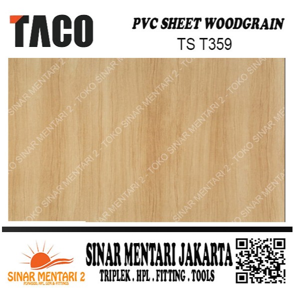 TACO SHEET PVC WOODGRAIN T359