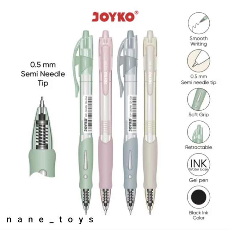 

Gel Pen Pulpen Pena Joyko GP-265AN Q4 Gel 0.5 mm