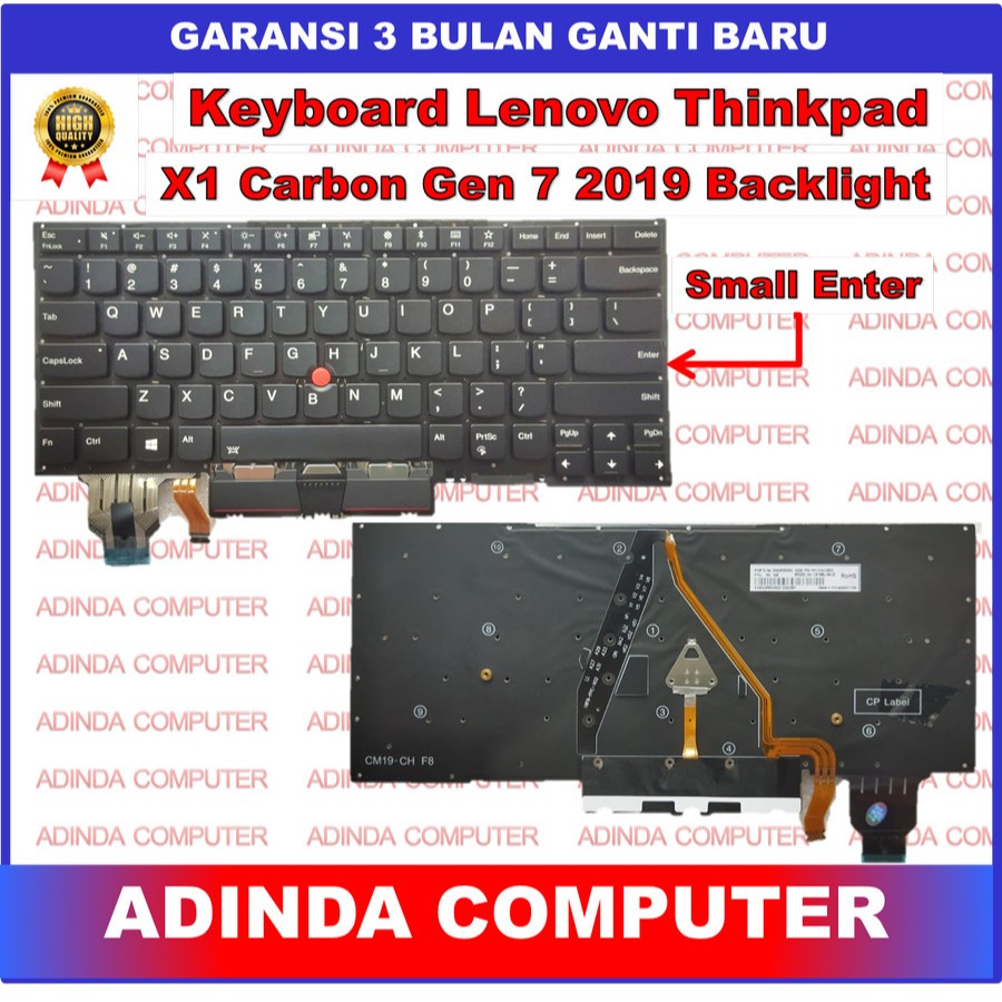 Keyboard Lenovo ThinkPad X1 Carbon Gen7 Gen 7 Yoga Gen 5 2020 Pointer Backlight