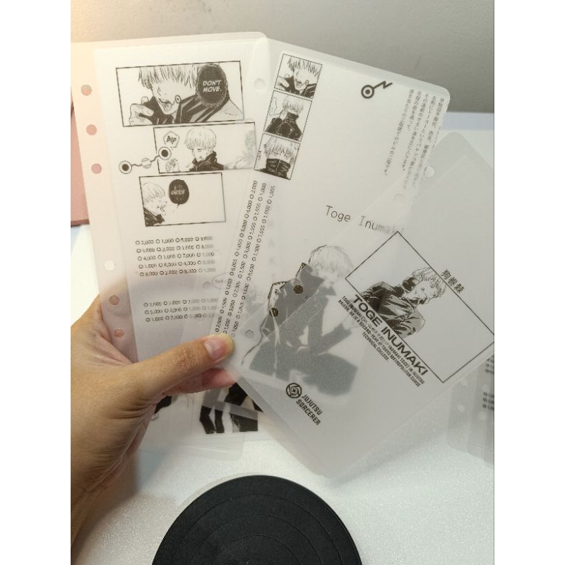 

Cash envelope Inumaki toge savings total saved under 500 | Amplop menabung laminasi