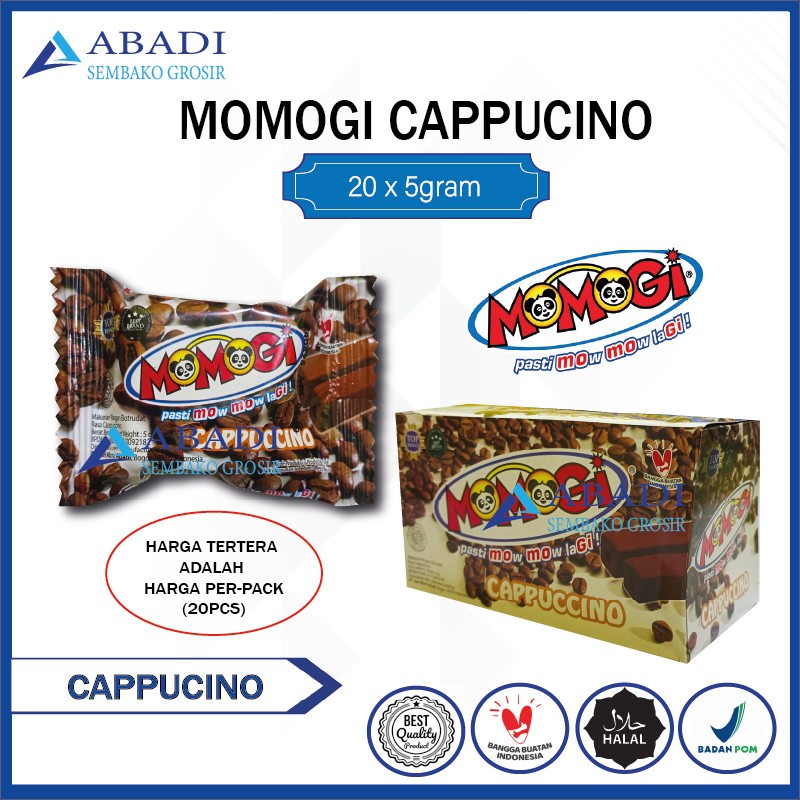 

MOMOGI Stick Snack Cappucino Capucino 1 Box 1 Pak 5 gram