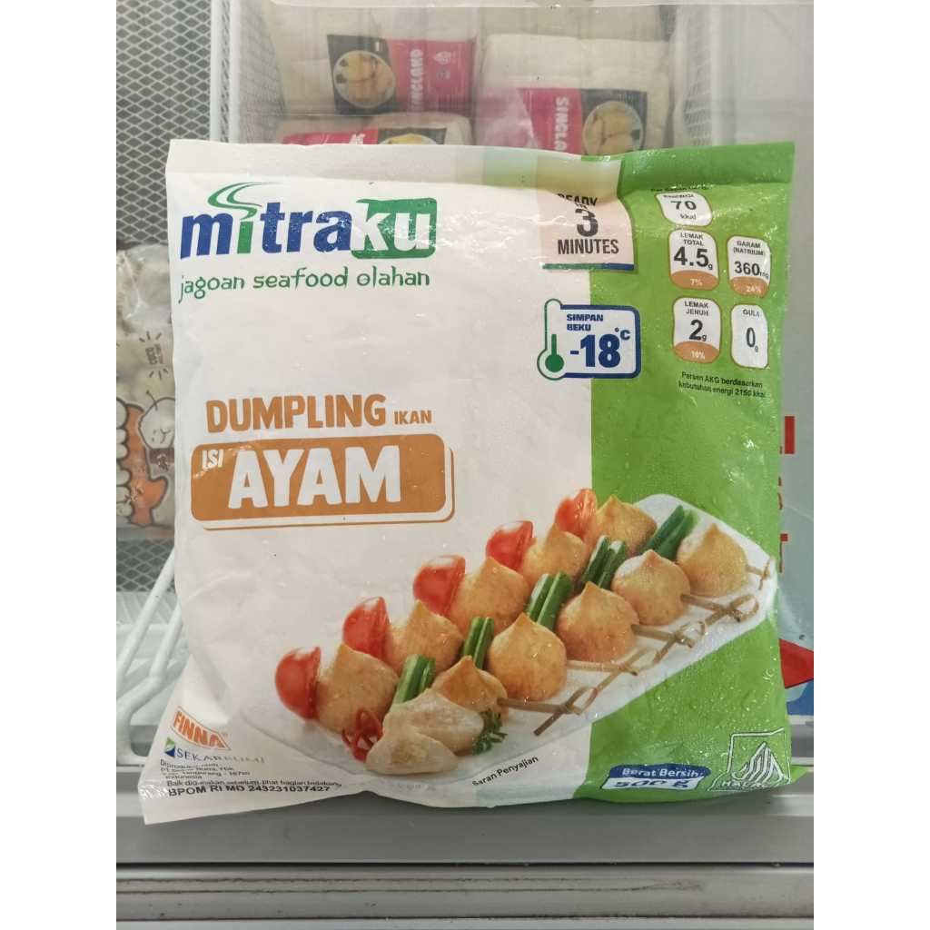 

MITRAKU DUMPLING IKAN ISI AYAM 500g