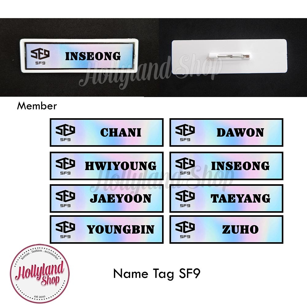 

Name Tag Papan Nama Dada SF9 (2pcs) Unofficial