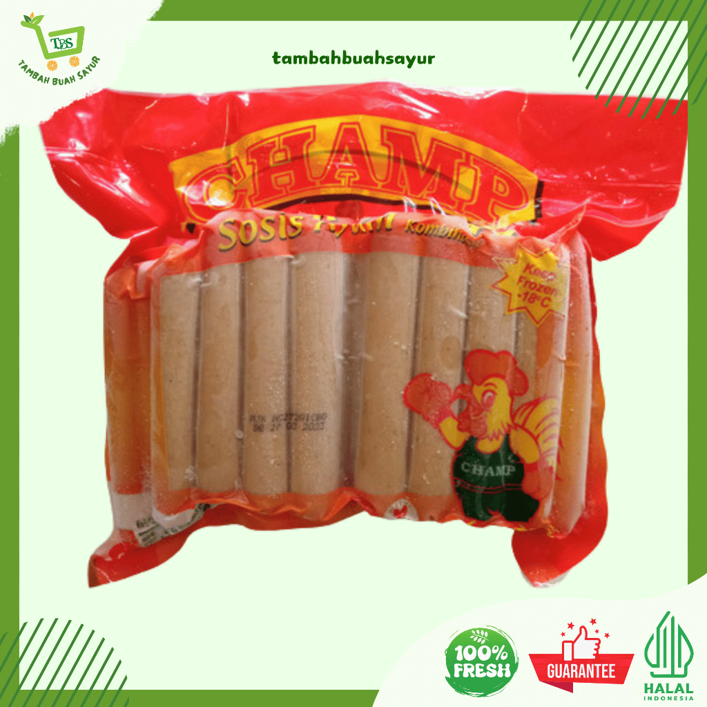 

CHAMP SOSIS AYAM 1 KG | Tambah Buah Sayur