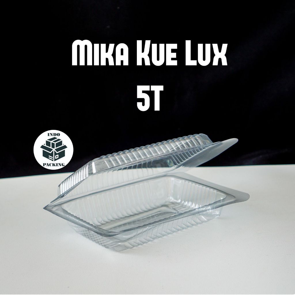 (isi 100) Mika Kue Lux 5T Ukuran Kecil Kotak Kue Plastik Murah