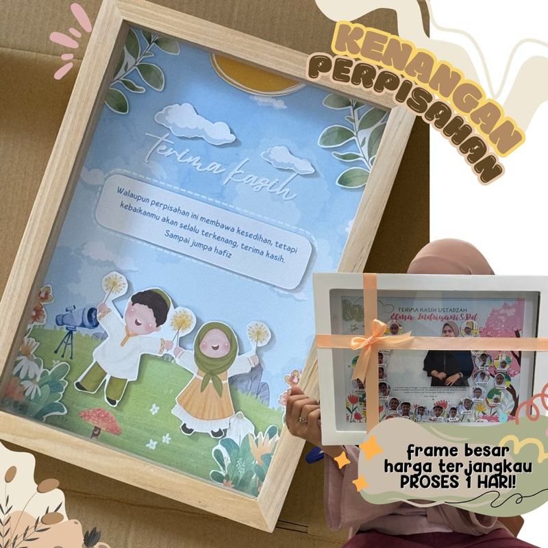 POP UP FRAME GIFT ANNIVERSARY GURU HADIAH PERPISAHAN