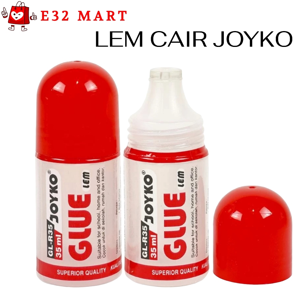 

E32 - ATK002 Lem Cair Joyko 35Ml / Lem Kertas Cair Joyko 35ml / Glue Liquid Joyko / Lem Cair Perekat Kertas Liquid Glue Joyko / Lem Kertas Super Lengket