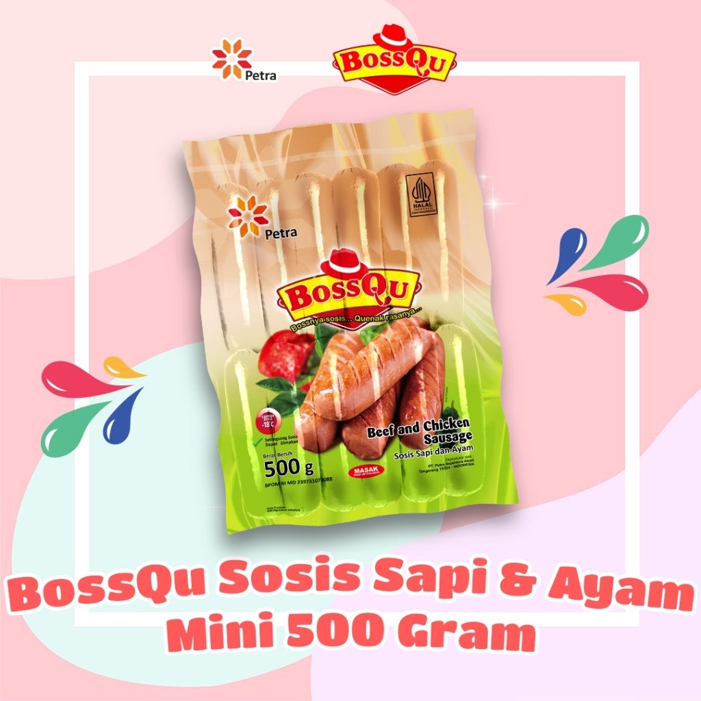 

BOSSQU Sosis Sapi Original Mini isi 13 500 Gram