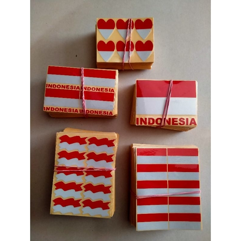 

sticker cutting bendera Indonesia