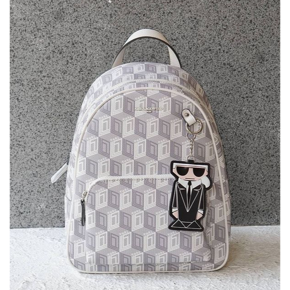 KARL LAGERFELD backpack white grey