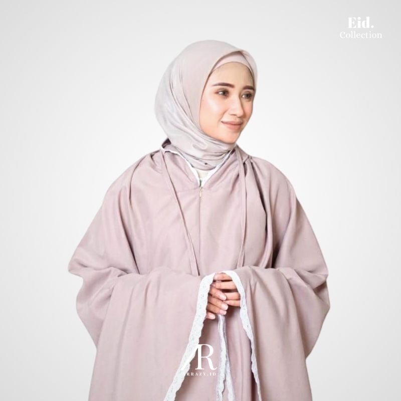 Arrazy - Mukena Travelling Setelan Katun Premium Jeddah Prayer Set - Mukena Travelling Jumbo Mukena 