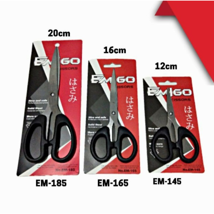 

GUNTING STAINLESS TAJAM EMIGO / GUNTING KECIL SEDANG BESAR