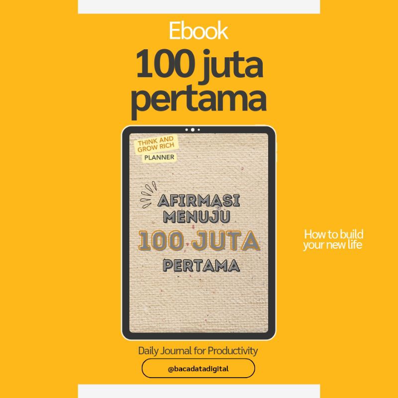 

Daily Journal Planner | Afirmasi menuju 100 JUTA PERTAMA