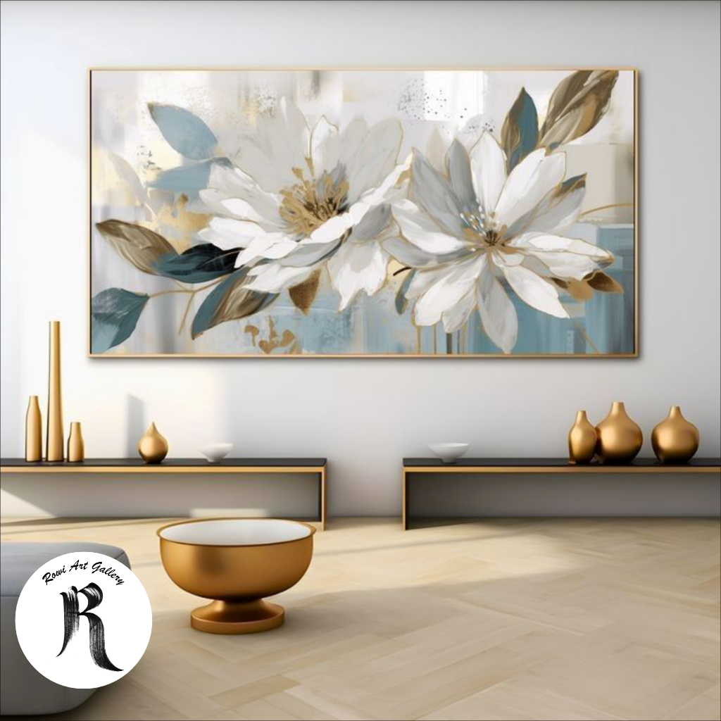 lukisan bunga best seller - lukisan bunga cantik - lukisan kanvas