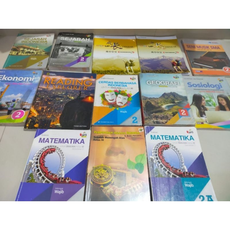 

1 set Buku SMA Sutomo 1 kelas 11/XI IS