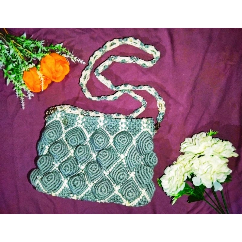 Tas Rajut Tali Kur / Tas Hobo / Tas Wanita / Tas Selempang / Tas Rajut Murah