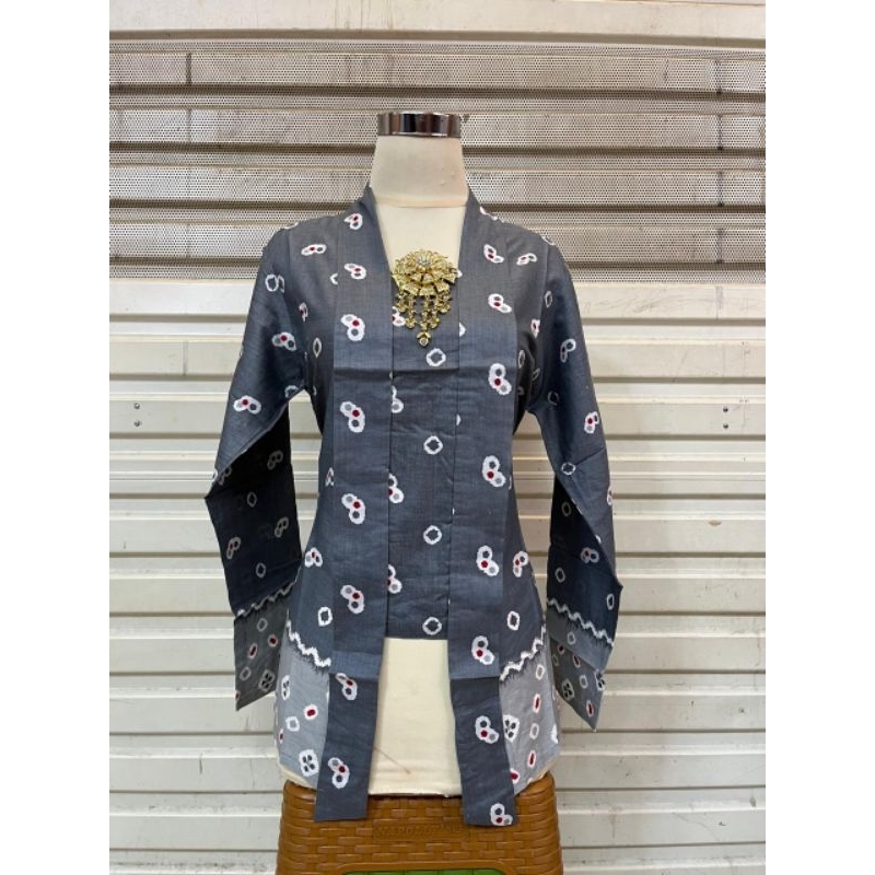 atasan kebaya kutu baru jumputan/kebaya wanita modern/kebaya formal lengan panjang