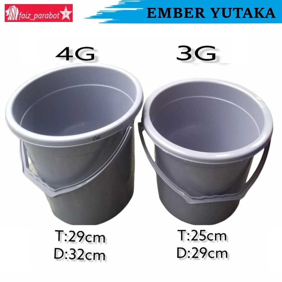 Ember Yutaka Abu Murah Berkualitas Ember Serbaguna