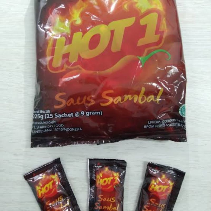 

HOT1 sambal sachet 9gr