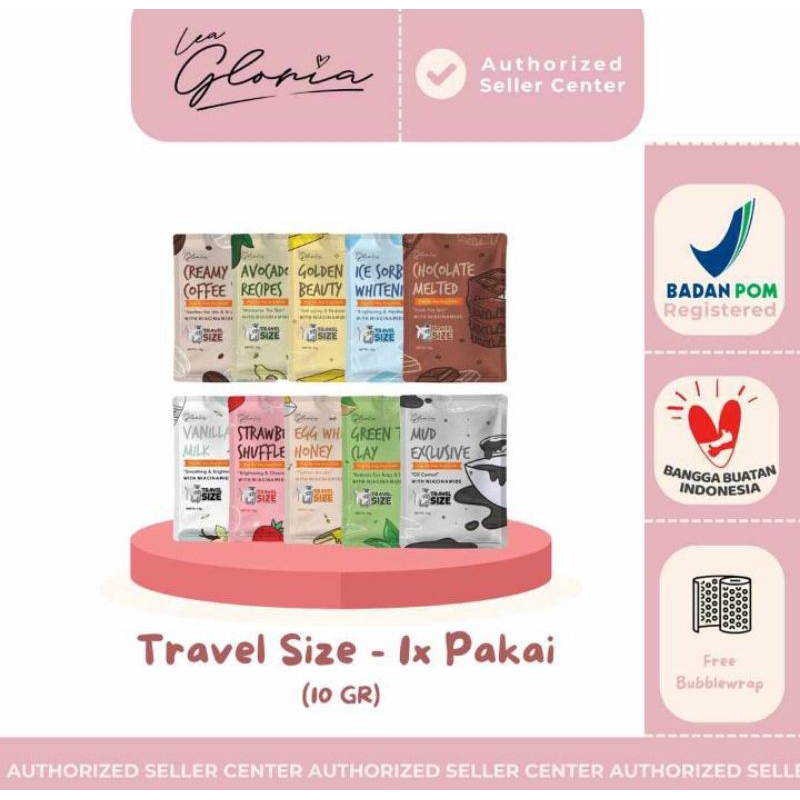 Masker Organik Lea Gloria || Masker Organik By Lea Gloria 10 gram || Masker Bubuk Lea Gloria || Mask