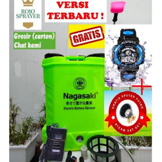 KODE L65P FREE SPUYER MANGKUK  Sprayer Elektrik Nagasaki 16 Liter ISO Jepang  Tangki Semprot Elektri