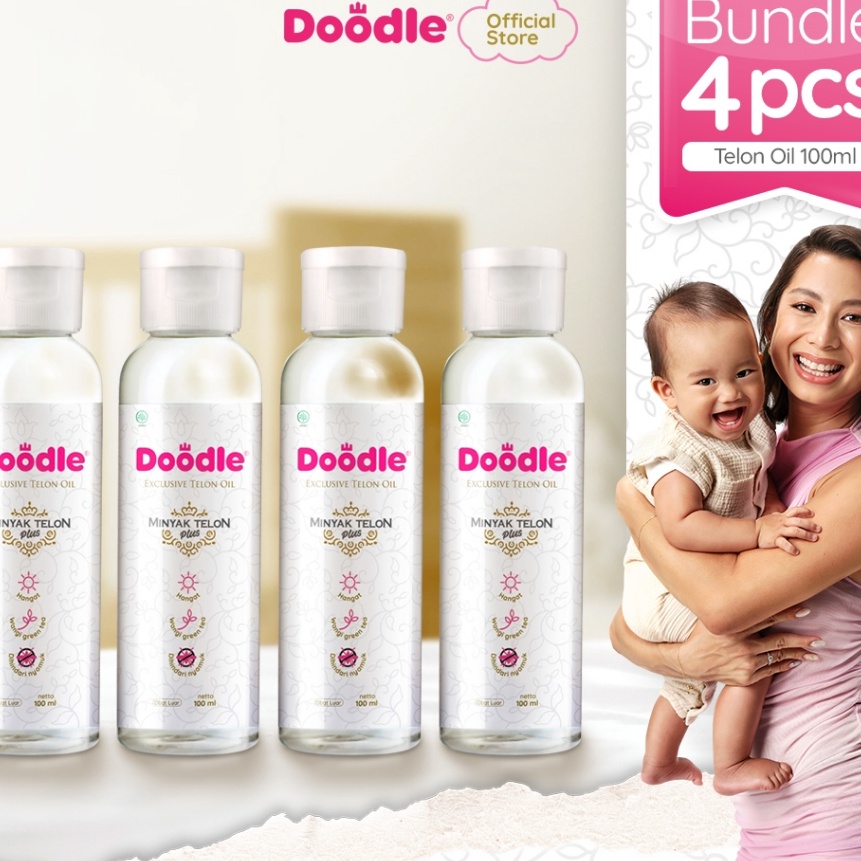 

KI3 Doodle Bundle 4pcs Minyak Telon ukuran 1 Ml