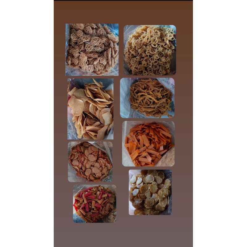

MURAH / aneka krupuk mentah / aneka macam" krupuk/ berat 1kg