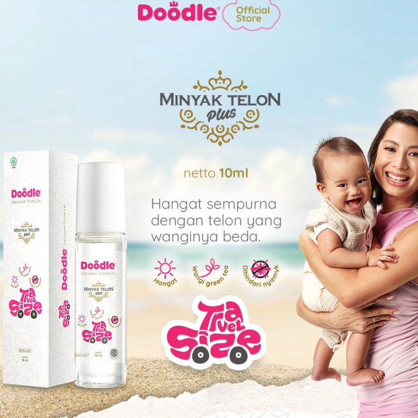 

Murah Minyak Telon Doodle Travel Size Roll On