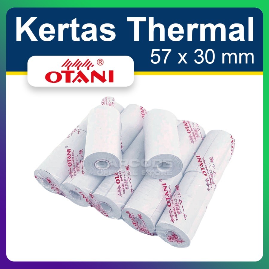 

Kertas Thermal Otani 57 X 31 mm Roll Kasir Mobile Printer & EDC