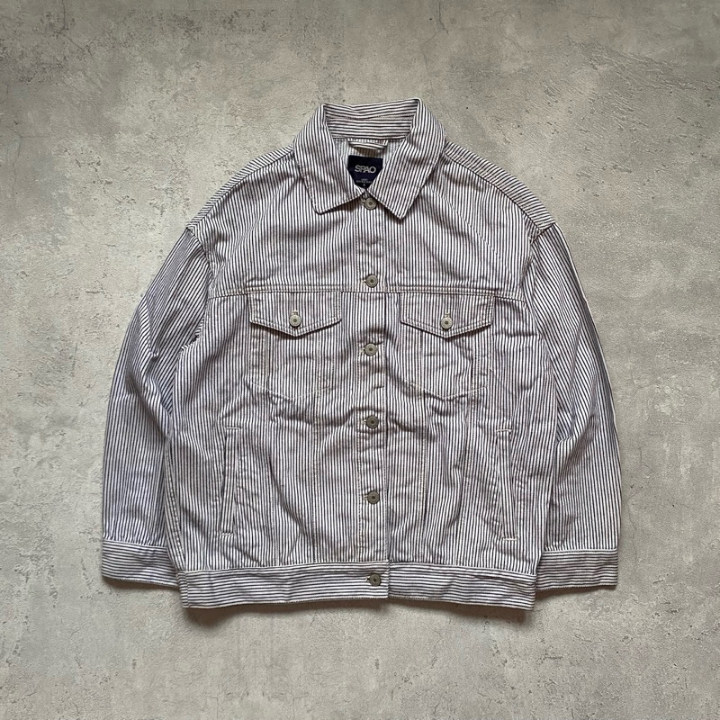 Spao Trucker Denim Hickory Jacket