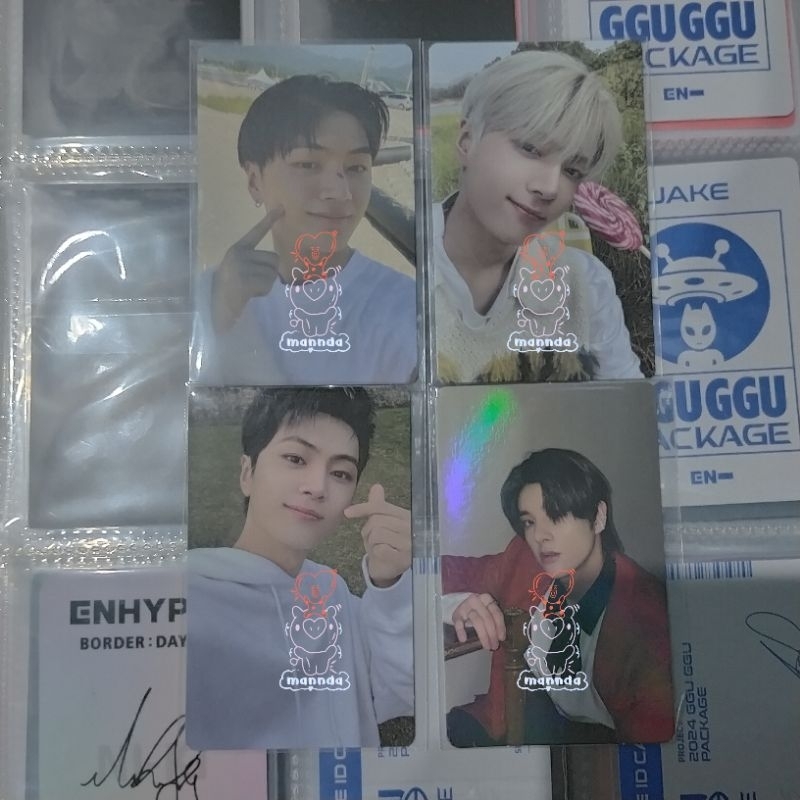 Photocard Enhypen Official Jay Loli Enver Orange Blood Weverse Dark Blood Essentials Ody Ver  & Jake