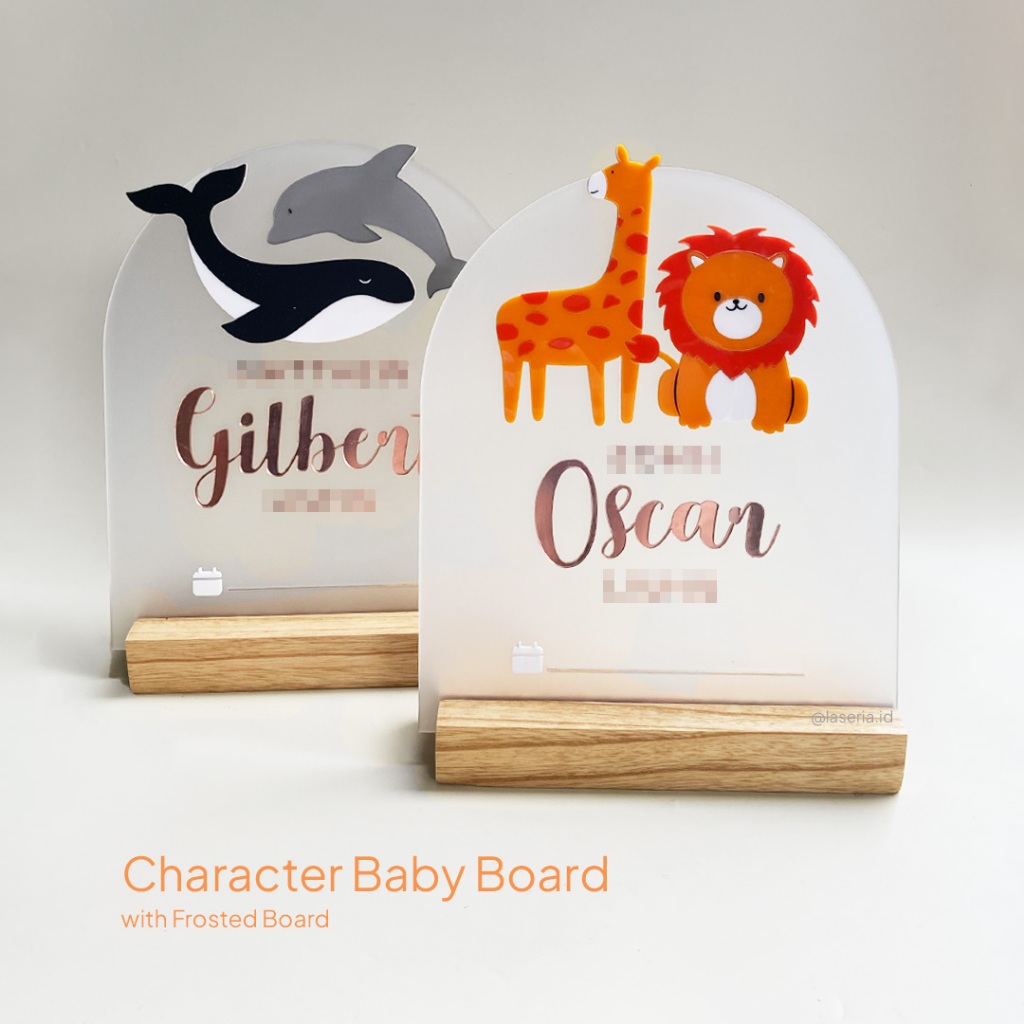 Baby Hospital Board | Papan Biodata Kelahiran Bayi | Announcement Baby Board | Papan Kelahiran Bayi