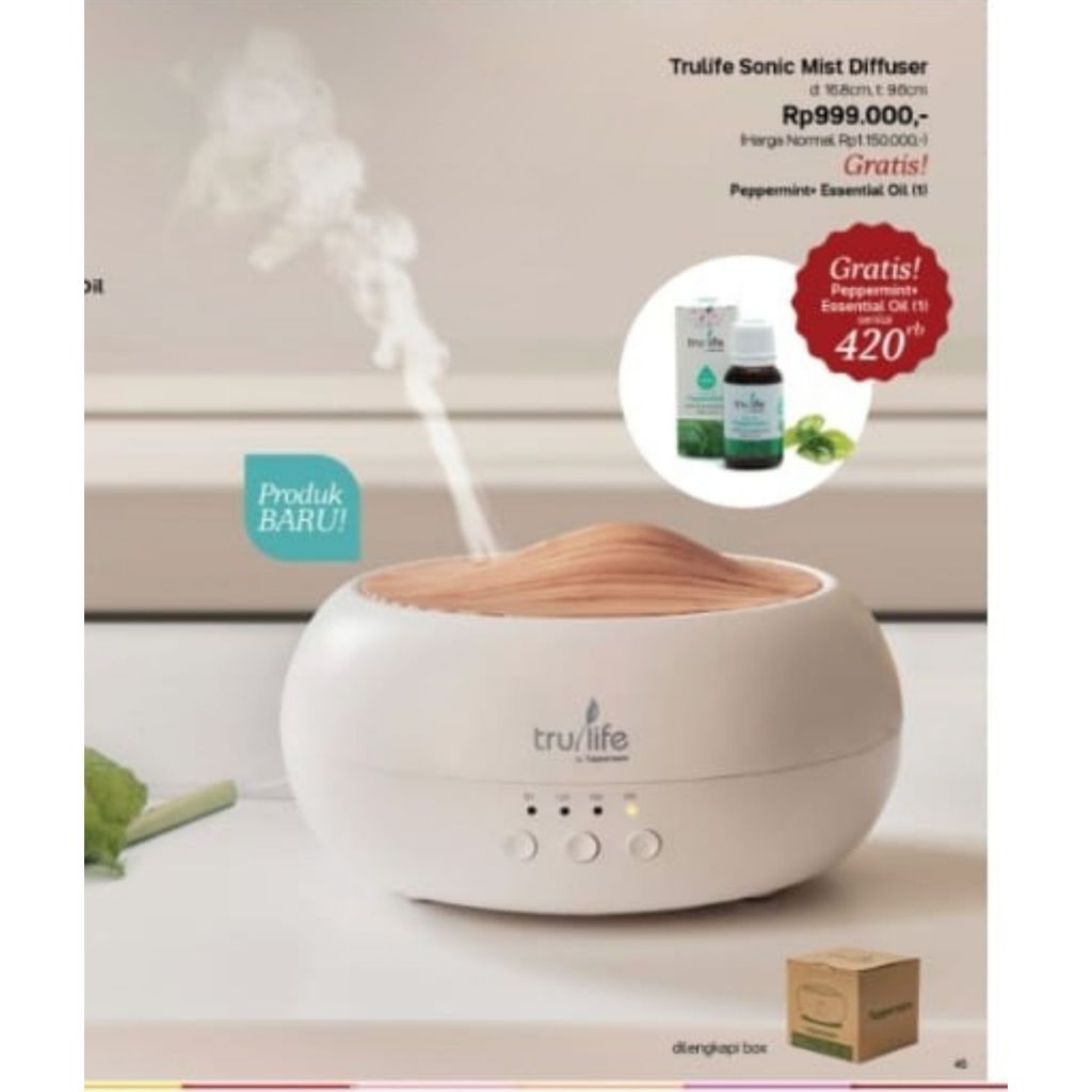 Trulife Diffuser [ Ella Tuppy Tuperware ] FREE 3 Botol Oil