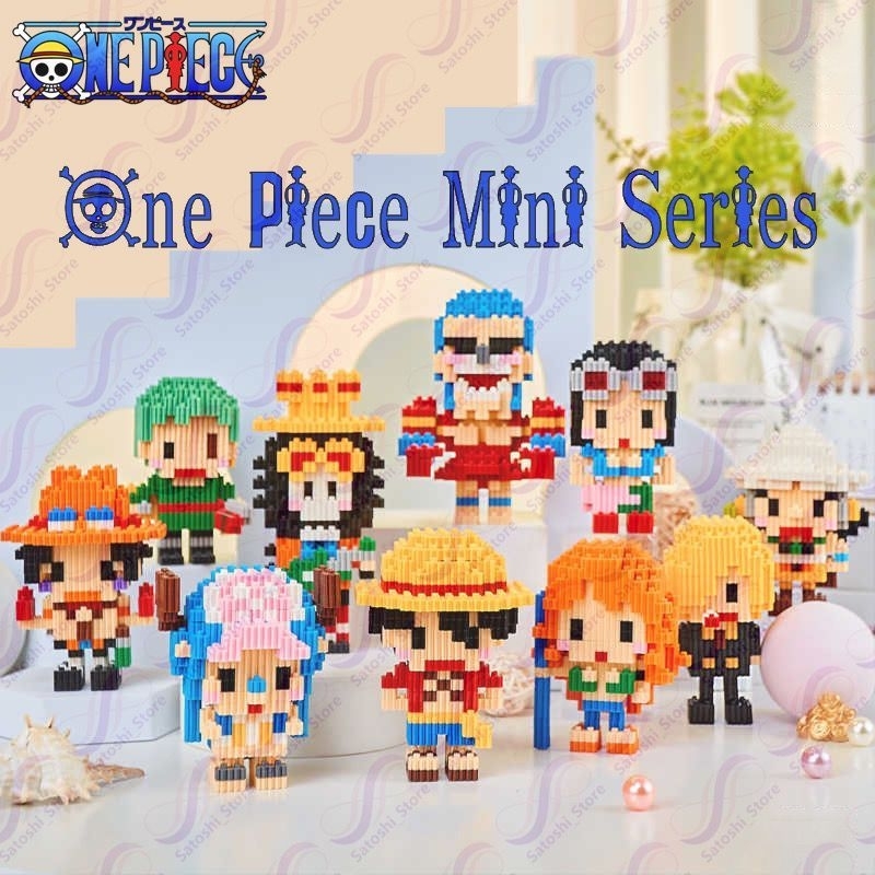 [STM] Mainan Brick Nano Block Karakter One Piece Balok Susun