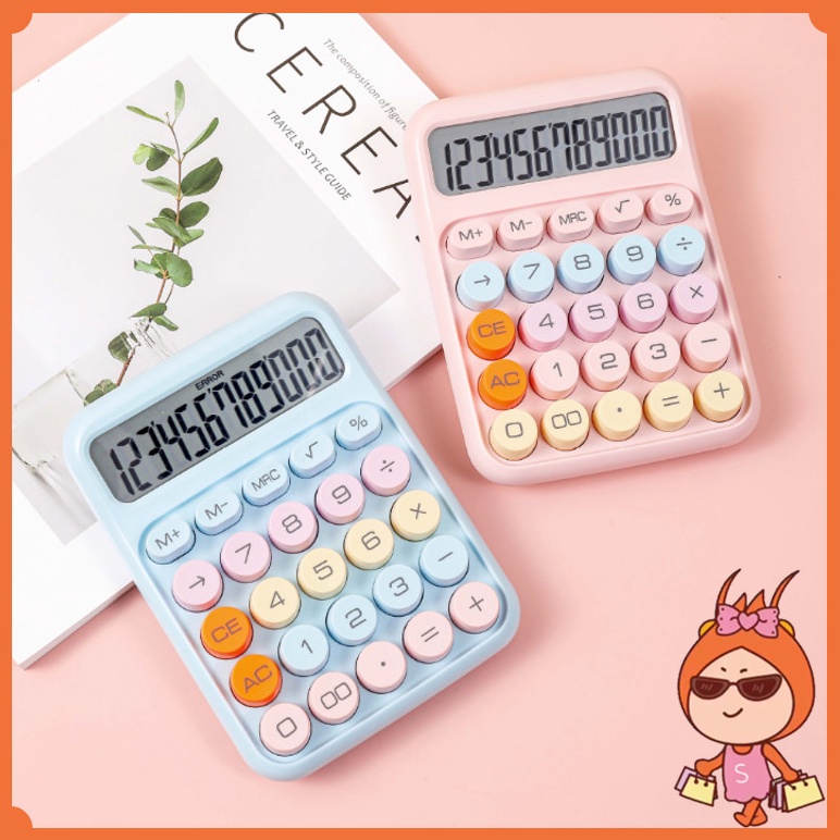 

KODE B34S Reseller Welcome 6187 Cute Calculator Electronic Warna Permen Kepraktisan dalam Gaya yang Menggemaskan