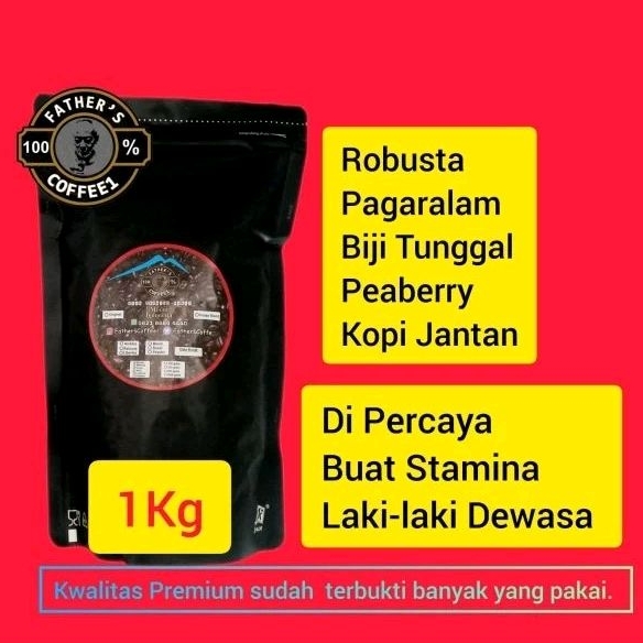 

Kopi Bubuk Biji Beans Robusta Lanang Biji Tunggal 1 kg (Coffee Robusta Strong) Coffee Robusta/Kopi Bubuk/Kopi Sangrai/Kopi Giling/Kopi siap Seduh/kopi Sachet/Harum/Nikmat