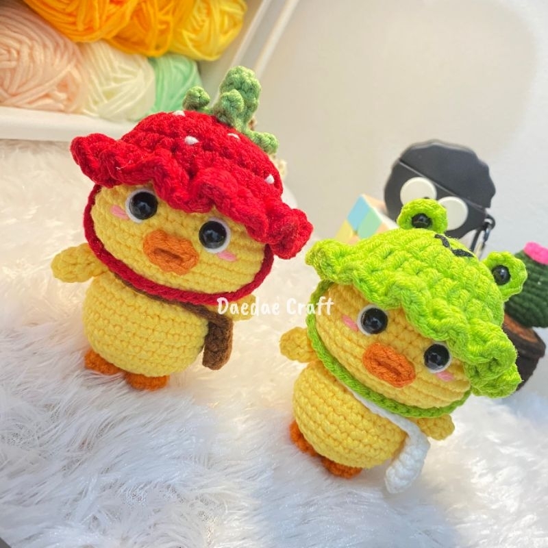 [Daedae_Craft] Crochet Duck with Hat