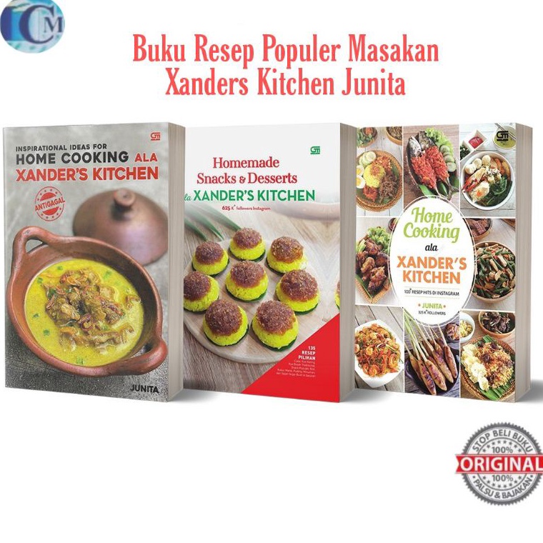 KODE G36A Buku Homemade Xanders Kitchen Cooking dan Snacks dan Dessert Ala Xanders Kitchen Ala Junit